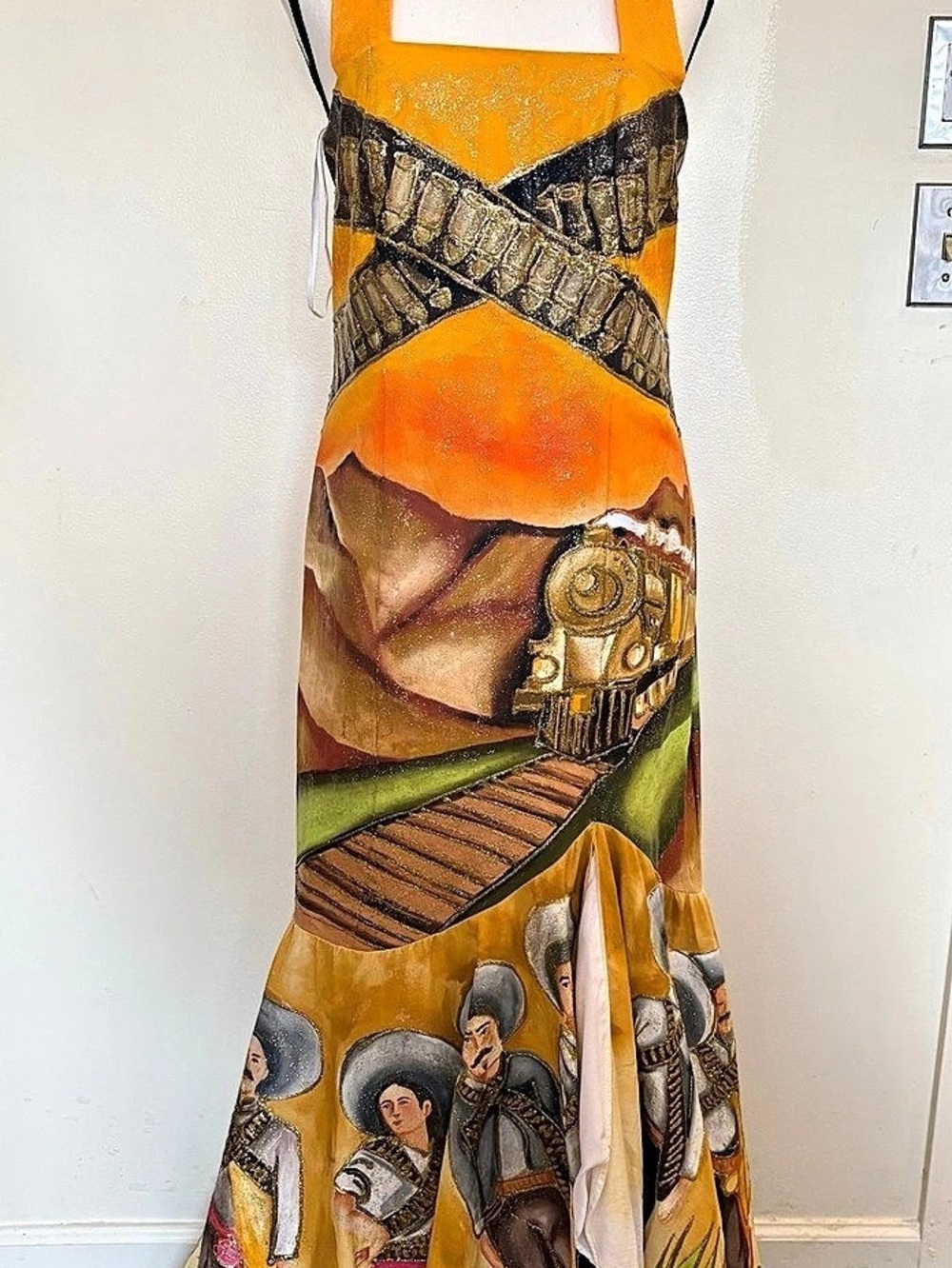 Hand painted Dress Maxi Dress Like New